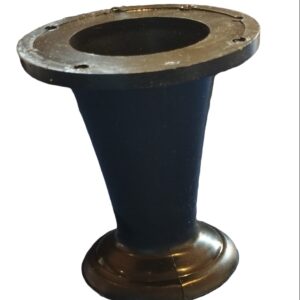 Pata PVC Inyectado Negro 9cm. eco